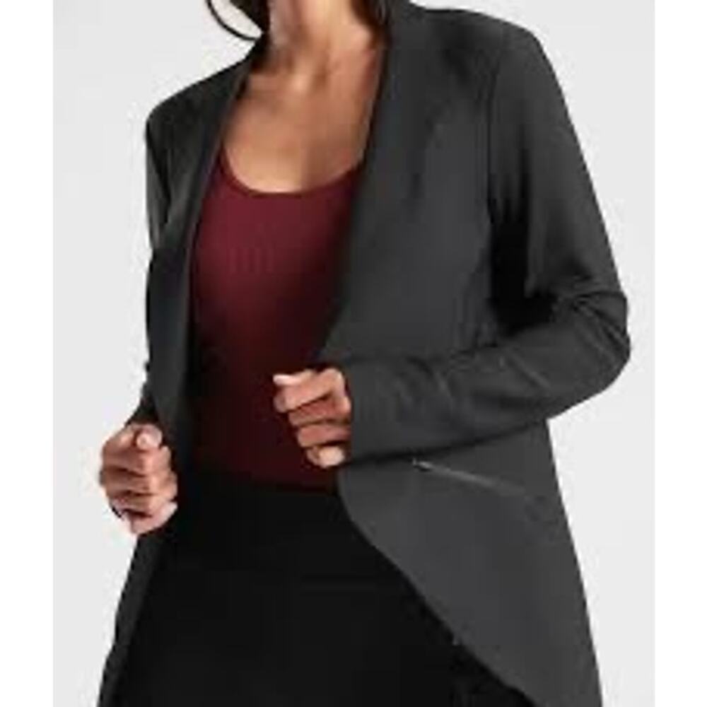 Athleta‎ Interstellar Blazer in Black Size 16